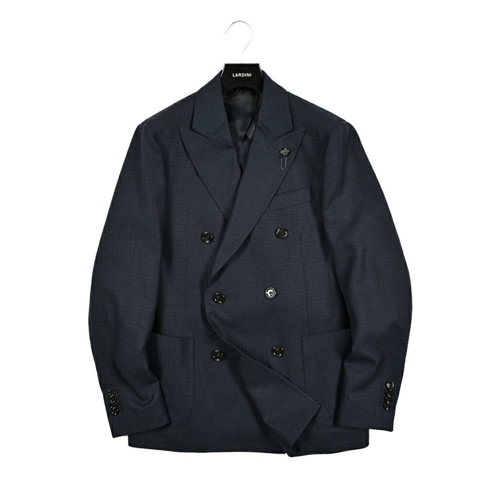 25SS LARDINI ICONIC ウールコットン 6Bダブルテーラードジャケット｜417743 - 44｜GUARDAROBA MILANO OFFICIAL STORE