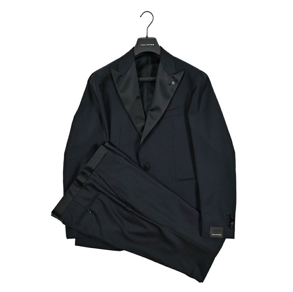 25SS TAGLIATORE ヴァージウール100% 1Bシングルタキシードスーツ｜GUARDAROBA MILANO OFFICIAL STORE