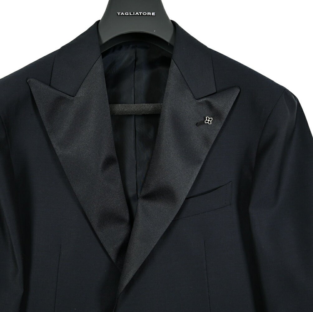25SS TAGLIATORE ヴァージウール100% 1Bシングルタキシードスーツ｜GUARDAROBA MILANO OFFICIAL STORE