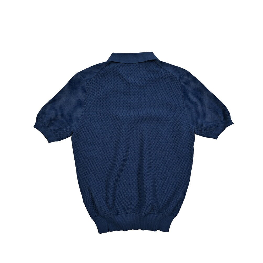 25SS TAGLIATORE コットン100% ワッフル編み半袖ニットポロシャツ｜416412｜GUARDAROBA MILANO OFFICIAL STORE