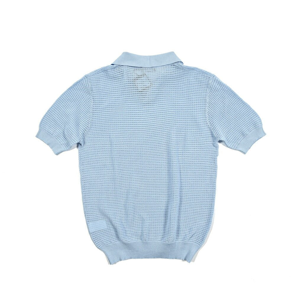 25SS TAGLIATORE コットン100% 半袖ニットスキッパーポロシャツ｜GUARDAROBA MILANO OFFICIAL STORE