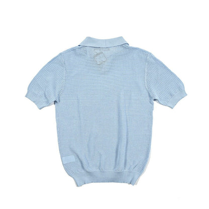 25SS TAGLIATORE コットン100% 半袖ニットスキッパーポロシャツ｜GUARDAROBA MILANO OFFICIAL STORE