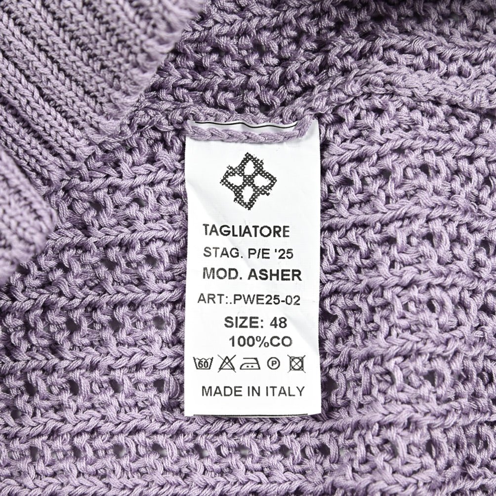 25SS TAGLIATORE コットン100% 半袖ニットスキッパーポロシャツ｜416399｜GUARDAROBA MILANO OFFICIAL STORE