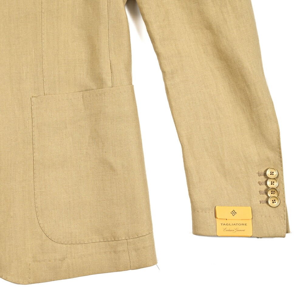 25SS TAGLIATORE リネン100% 2Bシングルテーラードスーツ｜GUARDAROBA MILANO OFFICIAL STORE