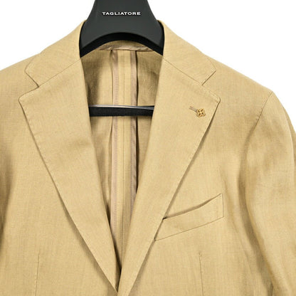 25SS TAGLIATORE リネン100% 2Bシングルテーラードスーツ｜GUARDAROBA MILANO OFFICIAL STORE
