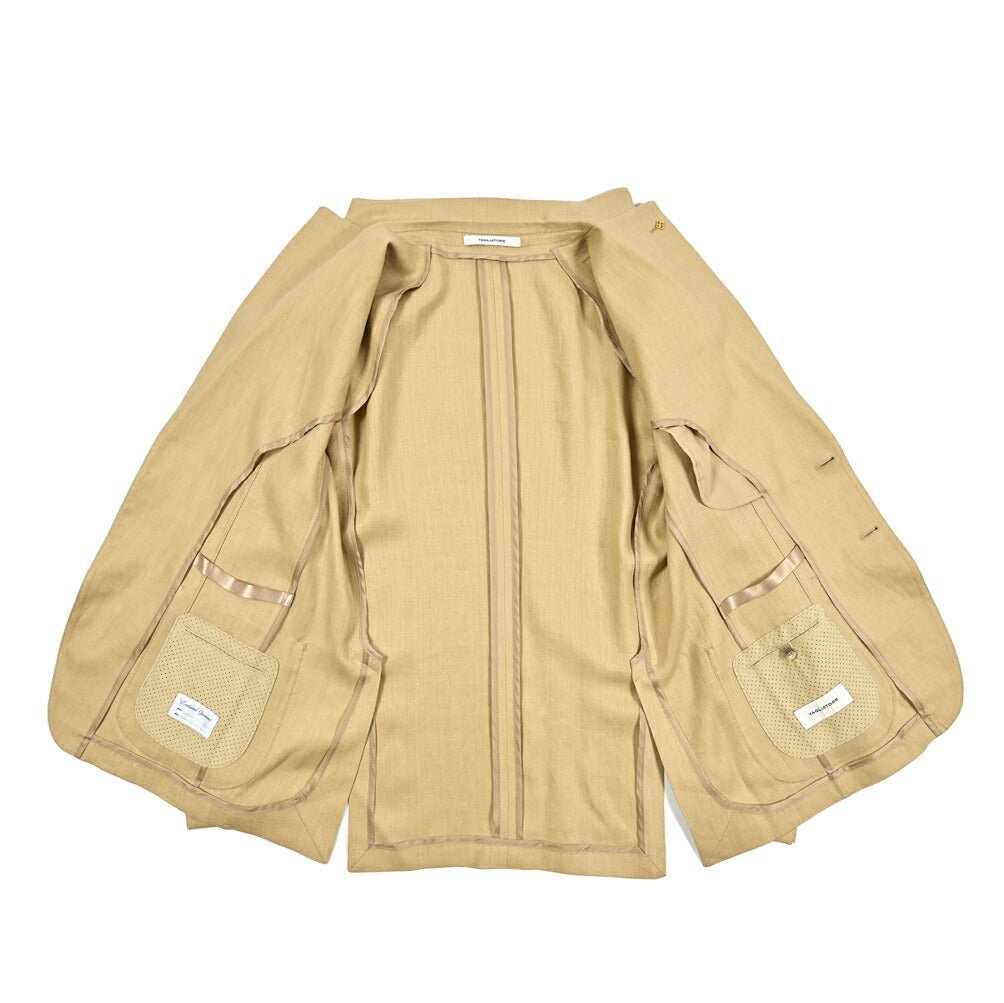 25SS TAGLIATORE リネン100% 2Bシングルテーラードスーツ｜GUARDAROBA MILANO OFFICIAL STORE