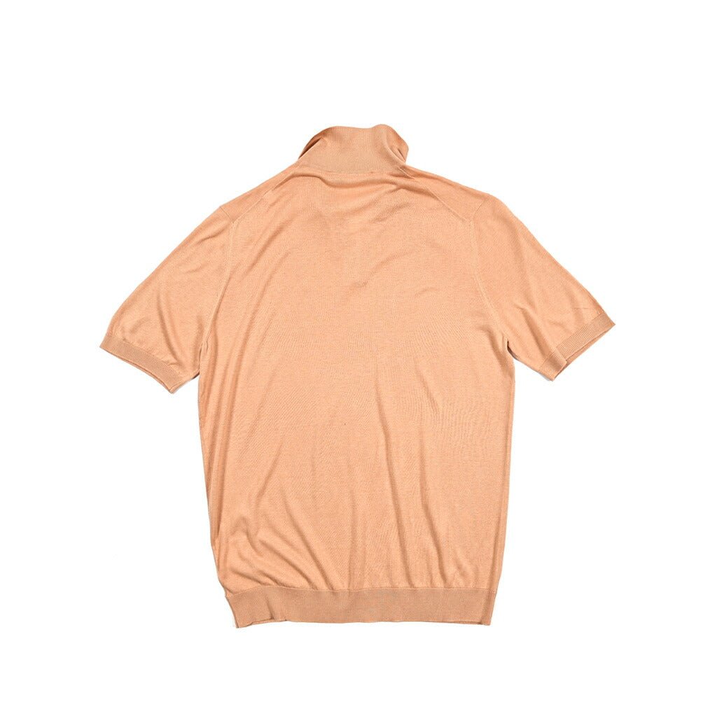 25SS TAGLIATORE シルク100% 半袖ニットスキッパーポロシャツ｜416416｜GUARDAROBA MILANO OFFICIAL STORE
