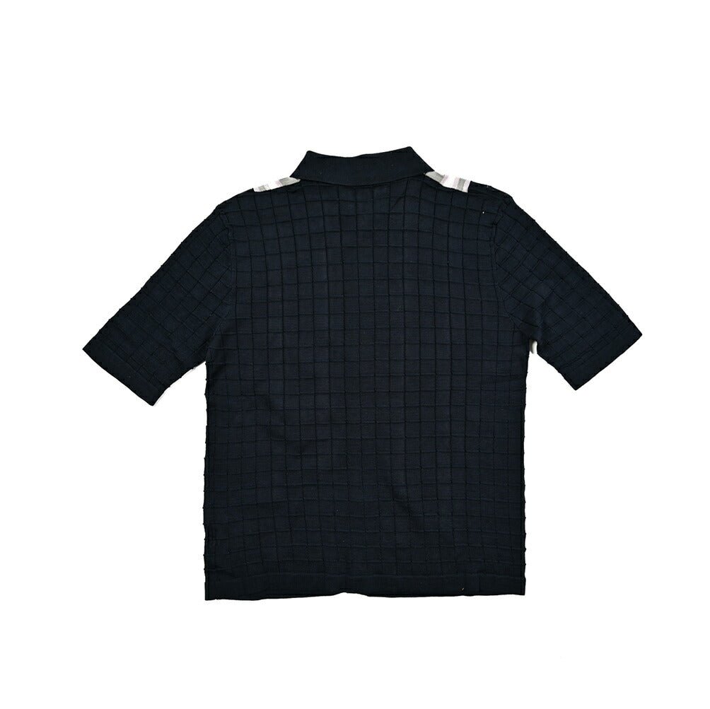 25SS TAGLIATORE コットン100% 半袖ハイゲージ ニットシャツ｜416415｜GUARDAROBA MILANO OFFICIAL STORE