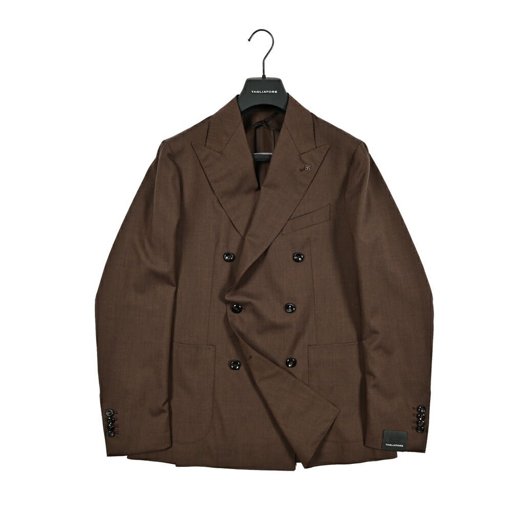 25SS TAGLIATORE ヴァージウール100% 6Bダブルテーラードスーツ｜GUARDAROBA MILANO OFFICIAL STORE