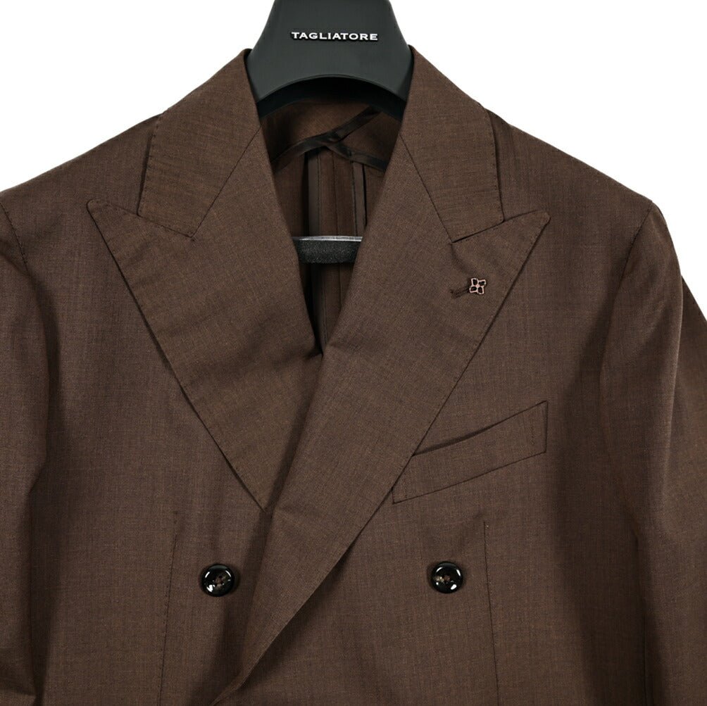 25SS TAGLIATORE ヴァージウール100% 6Bダブルテーラードスーツ｜GUARDAROBA MILANO OFFICIAL STORE