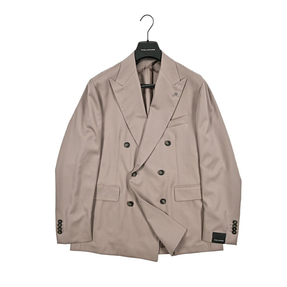 25SS TAGLIATORE ヴァージンウール100% 6Bダブルテーラードスーツ｜GUARDAROBA MILANO OFFICIAL STORE