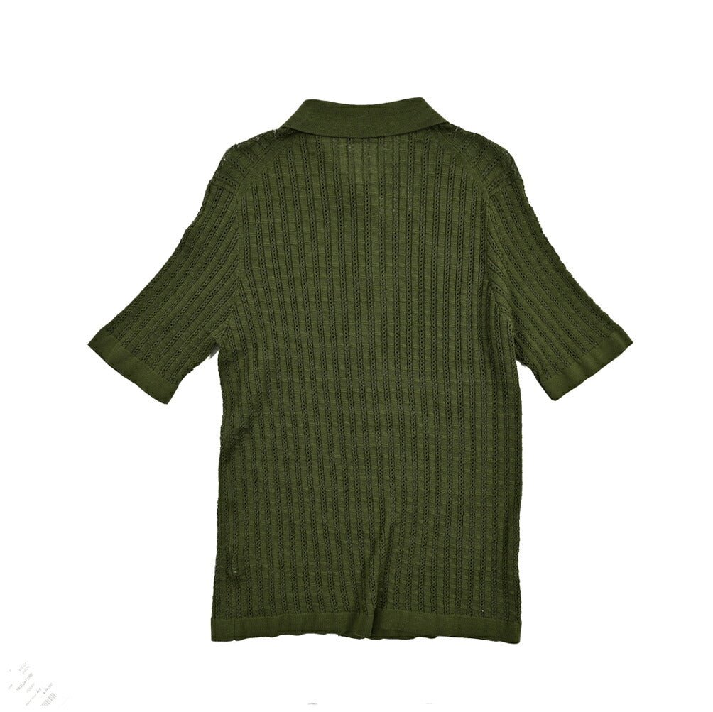 25SS TAGLIATORE コットン100% 半袖ニットシャツ｜416320｜GUARDAROBA MILANO OFFICIAL STORE