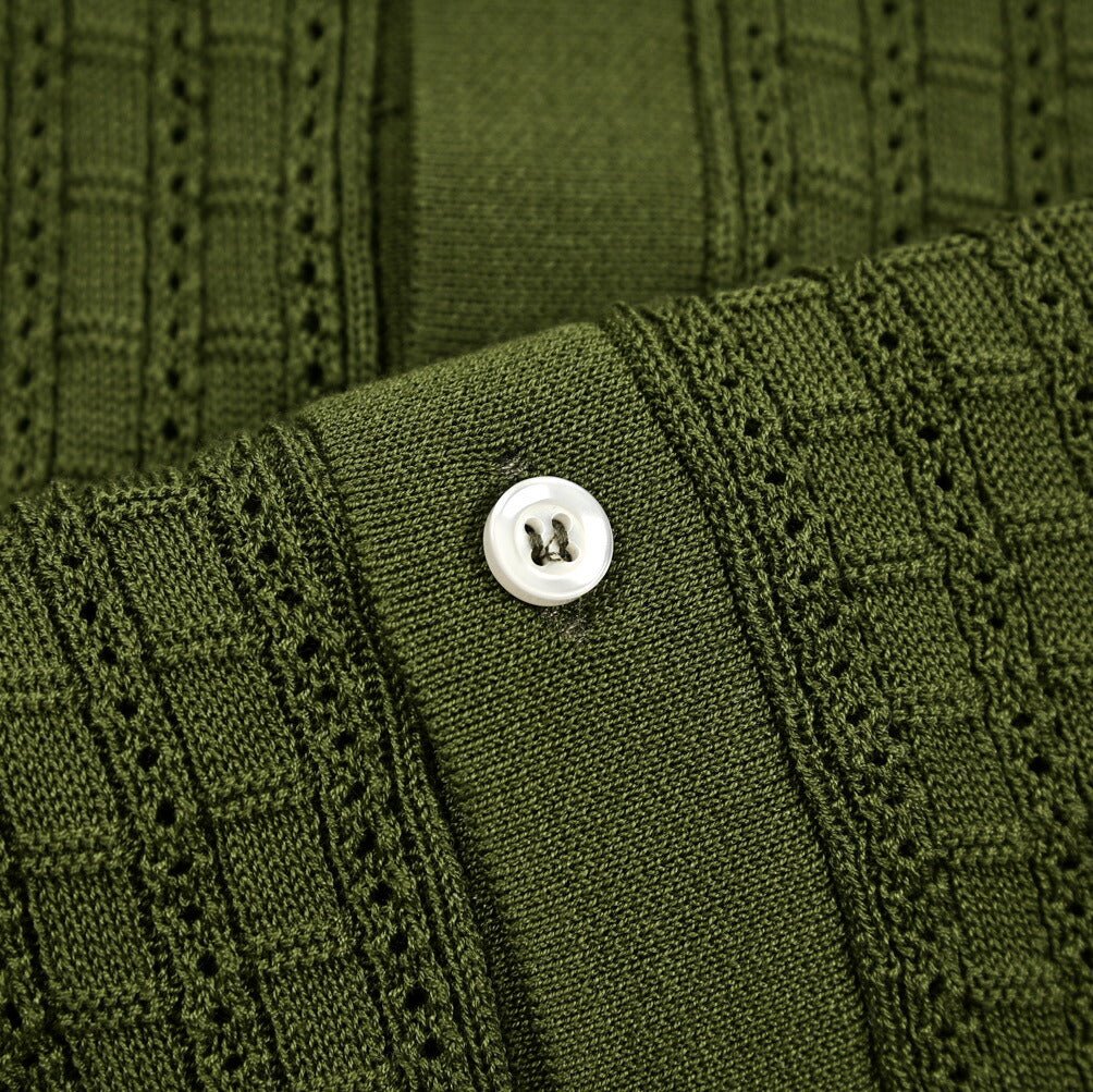 25SS TAGLIATORE コットン100% 半袖ニットシャツ｜416320｜GUARDAROBA MILANO OFFICIAL STORE