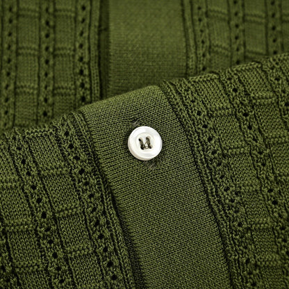 25SS TAGLIATORE コットン100% 半袖ニットシャツ｜416320｜GUARDAROBA MILANO OFFICIAL STORE