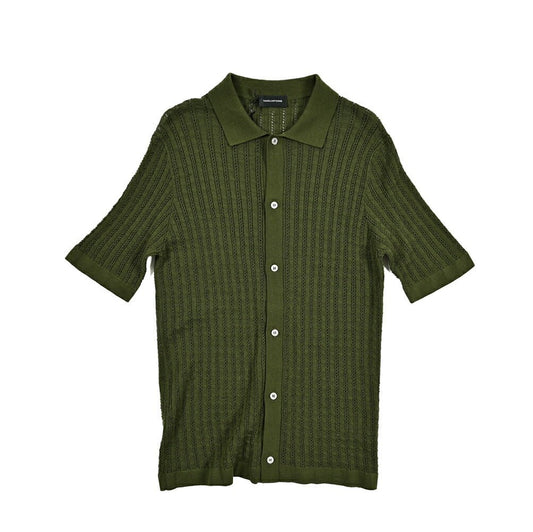 25SS TAGLIATORE コットン100% 半袖ニットシャツ｜416320｜GUARDAROBA MILANO OFFICIAL STORE