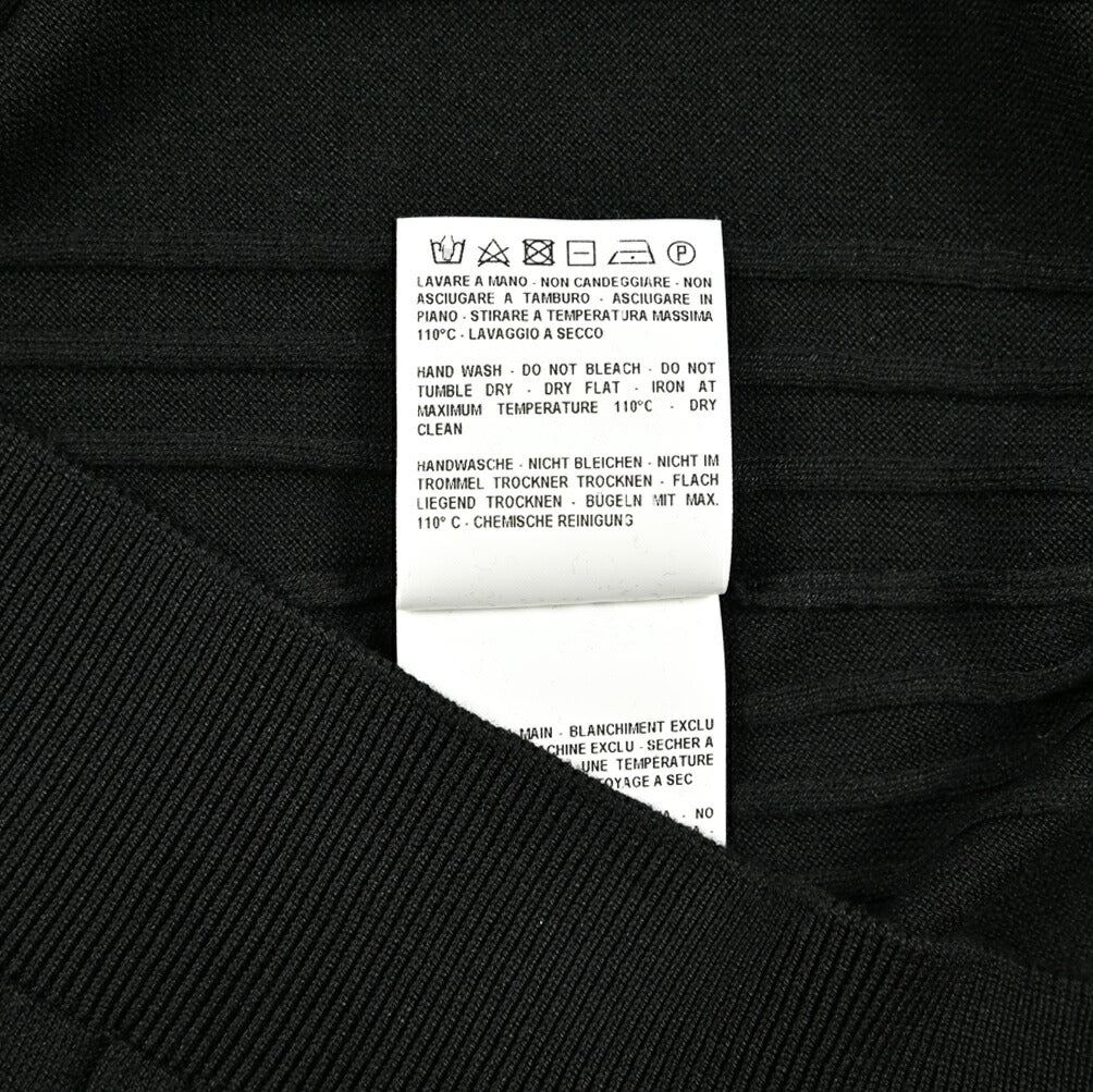 25SS TAGLIATORE シルク100% リブニット半袖スキッパーポロシャツ｜GUARDAROBA MILANO OFFICIAL STORE