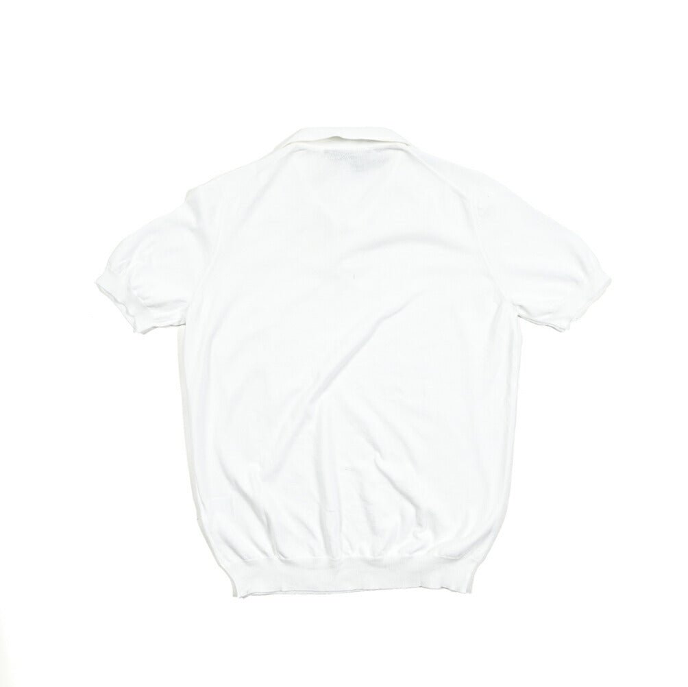 25SS TAGLIATORE コットン100% 半袖ニットスキッパーポロシャツ｜416411｜GUARDAROBA MILANO OFFICIAL STORE
