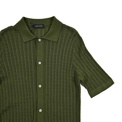 25SS TAGLIATORE コットン100% 半袖ニットシャツ｜416320｜GUARDAROBA MILANO OFFICIAL STORE