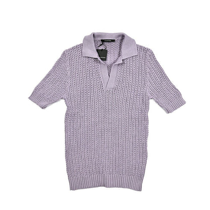 25SS TAGLIATORE コットン100% 半袖ニットスキッパーポロシャツ｜416399｜GUARDAROBA MILANO OFFICIAL STORE
