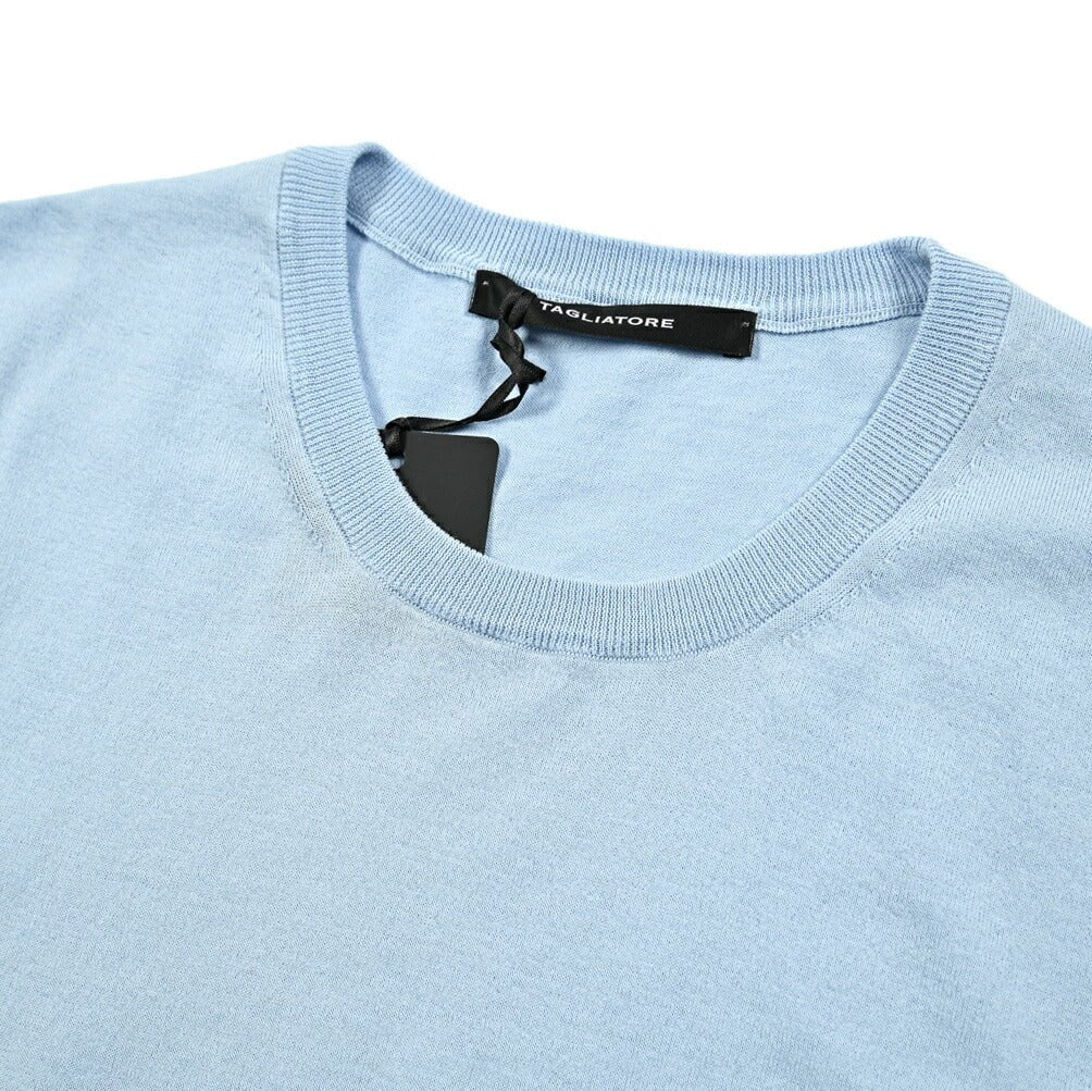 25SS TAGLIATORE コットン100% 半袖ニットTシャツ｜416401｜GUARDAROBA MILANO OFFICIAL STORE