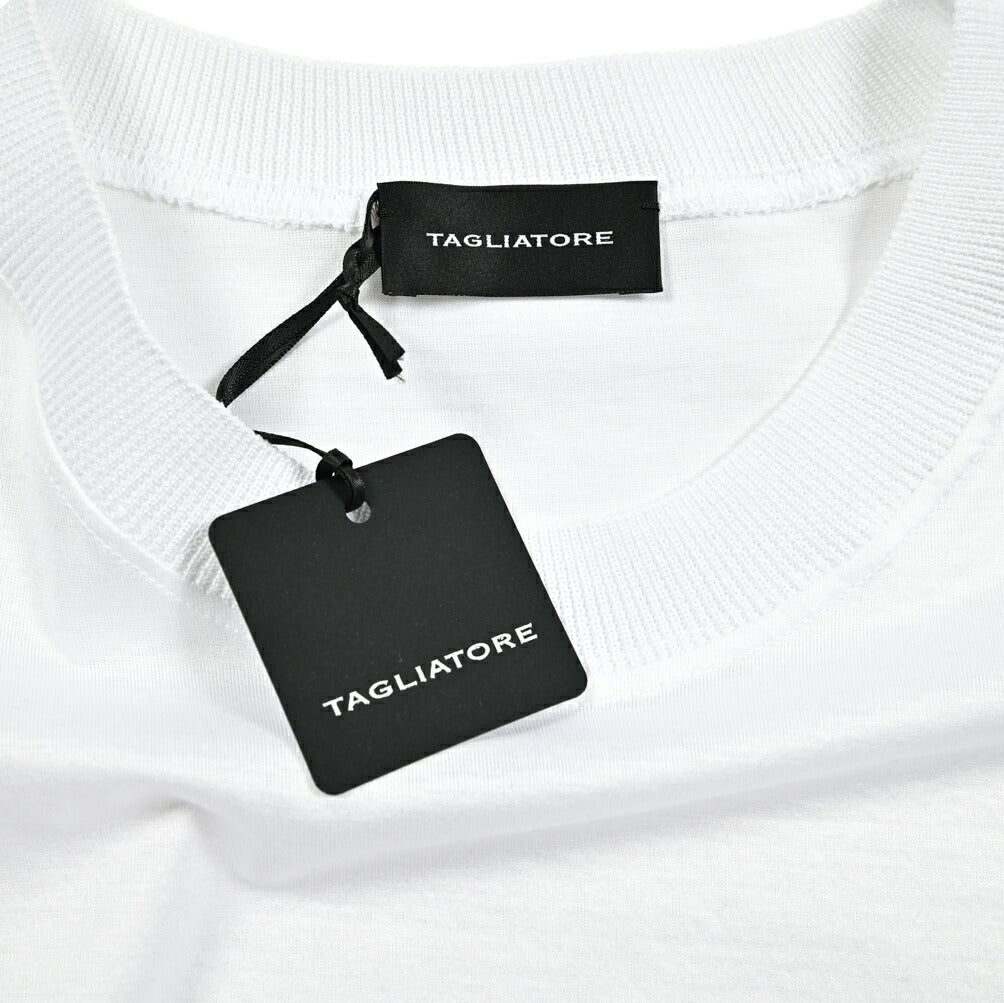 25SS TAGLIATORE コットン100% 半袖ニットTシャツ｜416327｜GUARDAROBA MILANO OFFICIAL STORE
