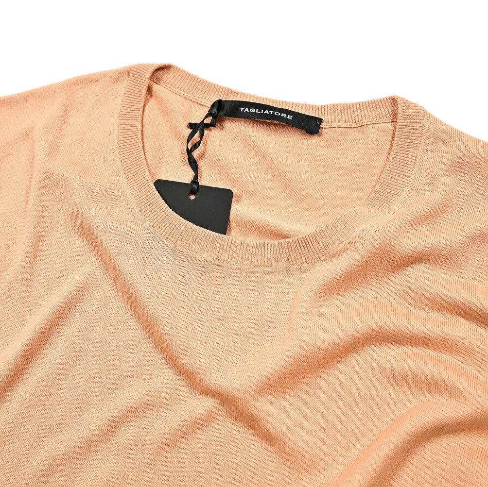 25SS TAGLIATORE シルク100% 半袖ニットTシャツ｜GUARDAROBA MILANO OFFICIAL STORE