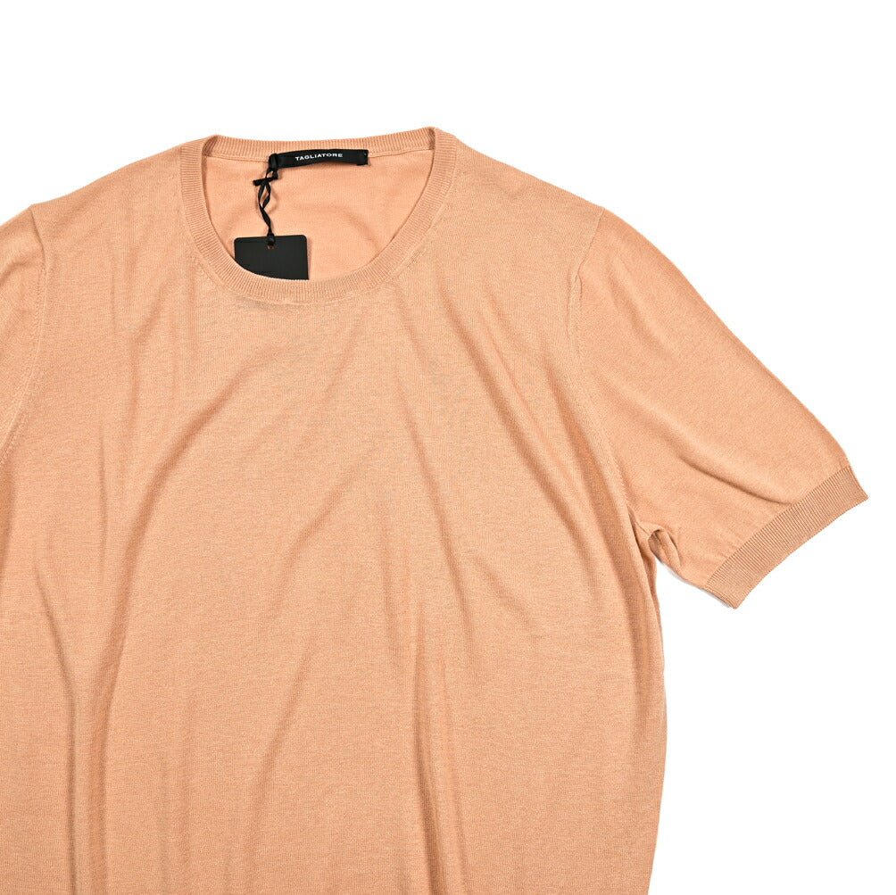 25SS TAGLIATORE シルク100% 半袖ニットTシャツ｜GUARDAROBA MILANO OFFICIAL STORE