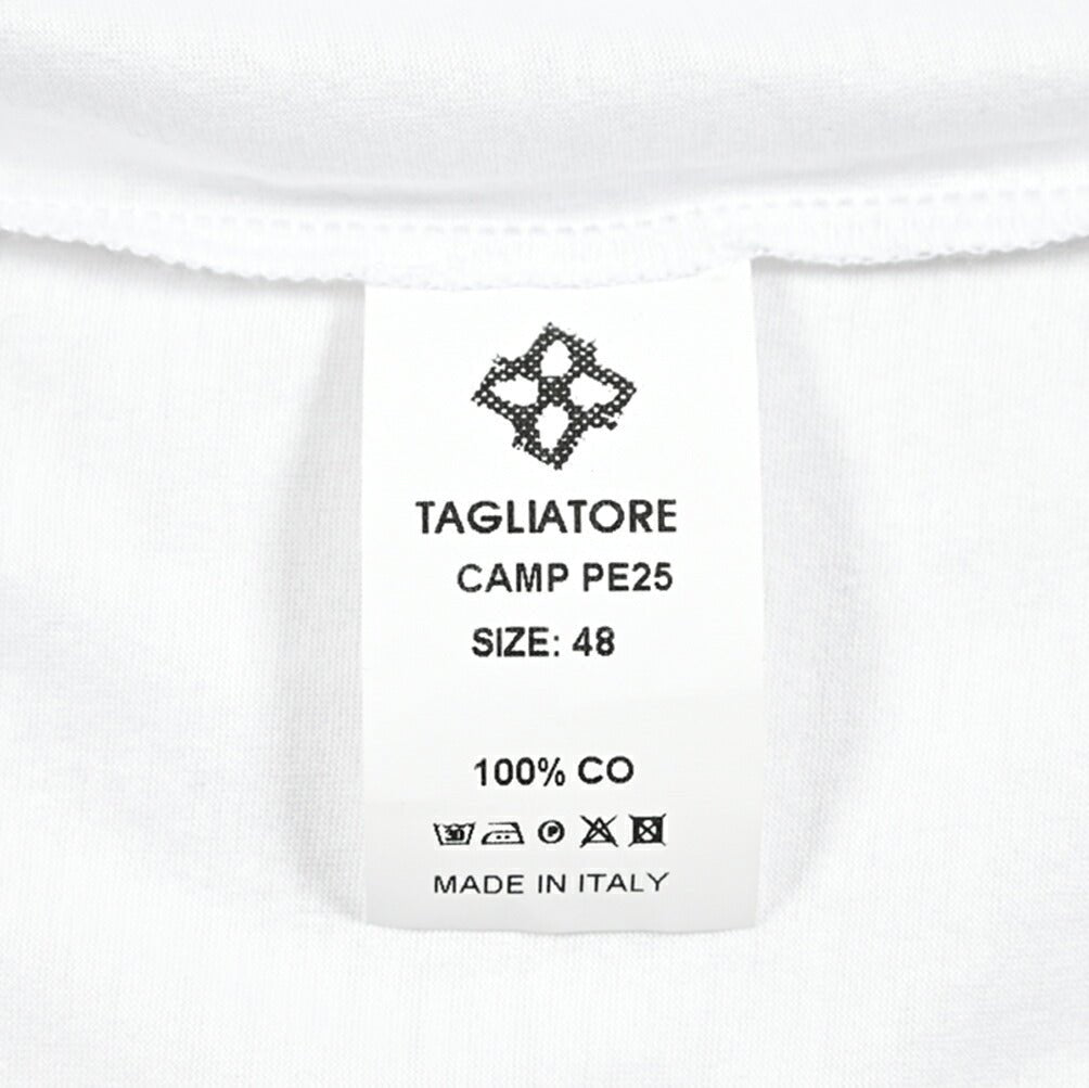 25SS TAGLIATORE コットン100% 半袖ニットTシャツ｜416327｜GUARDAROBA MILANO OFFICIAL STORE