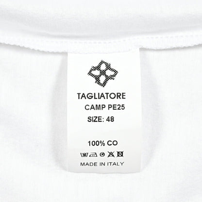 25SS TAGLIATORE コットン100% 半袖ニットTシャツ｜416327｜GUARDAROBA MILANO OFFICIAL STORE