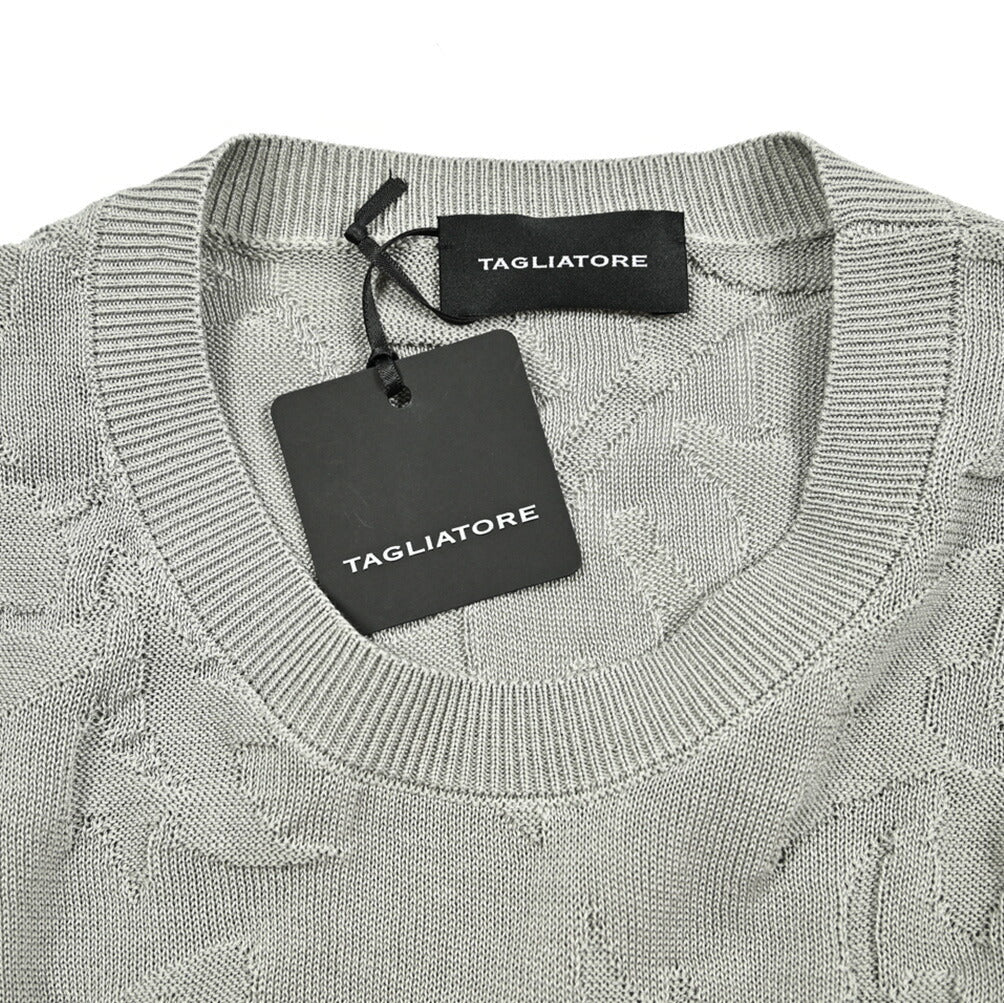 25SS TAGLIATORE コットン100% 半袖ニットTシャツ｜416319｜GUARDAROBA MILANO OFFICIAL STORE