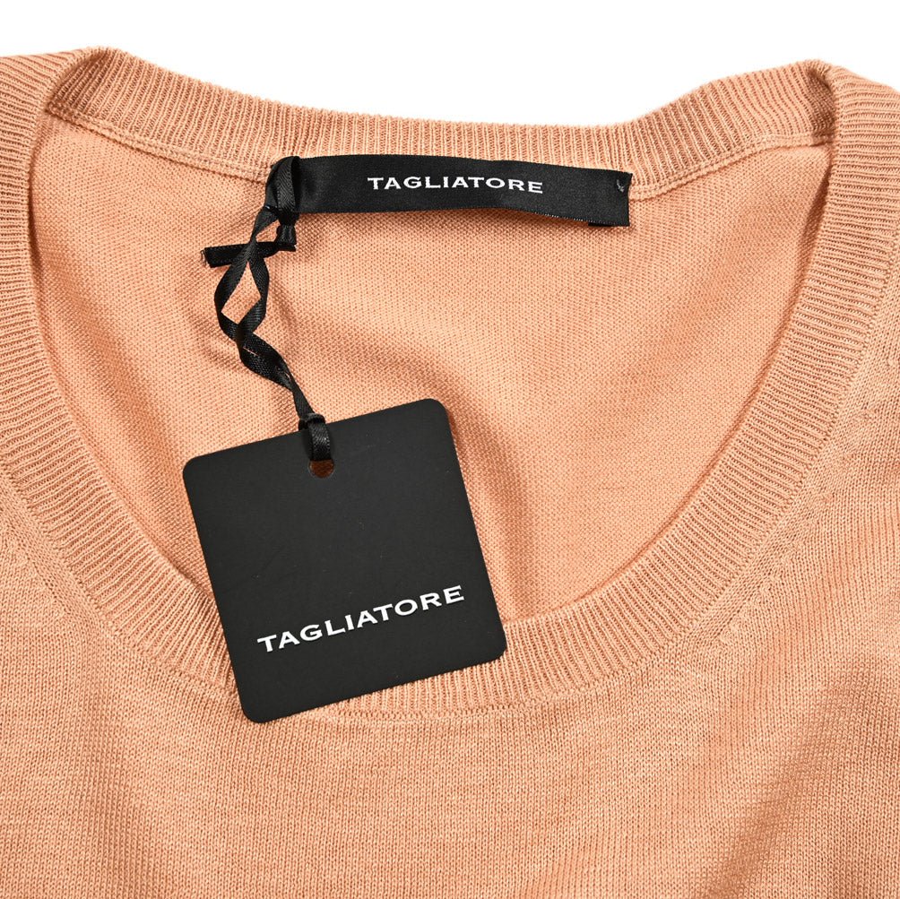 25SS TAGLIATORE シルク100% 半袖ニットTシャツ｜GUARDAROBA MILANO OFFICIAL STORE