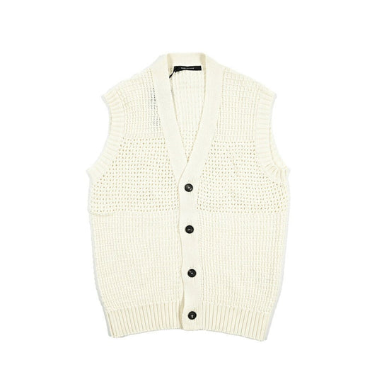 25SS TAGLIATORE コットン100% Vネックローゲージニットベスト｜416407｜GUARDAROBA MILANO OFFICIAL STORE