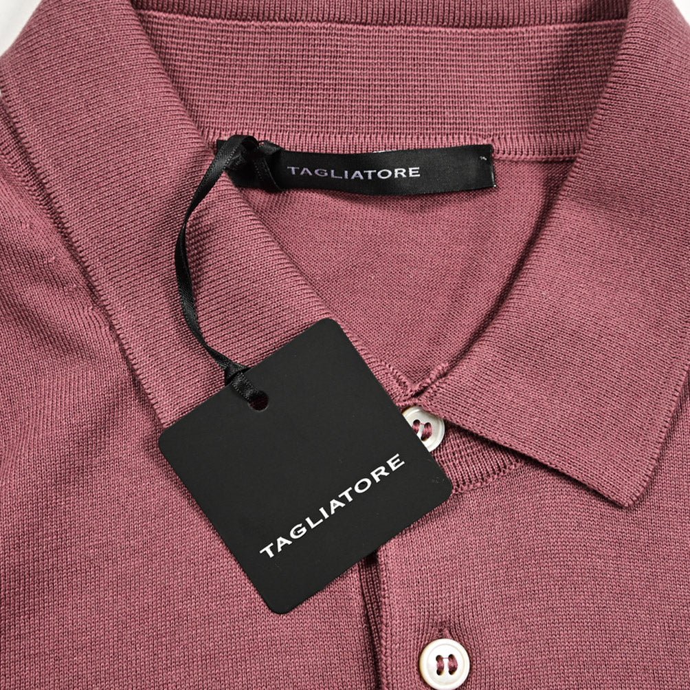 25SS TAGLIATORE シルクコットン 長袖ニットポロシャツ｜GUARDAROBA MILANO OFFICIAL STORE