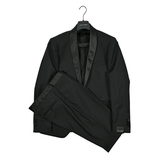 25SS TAGLIATORE ヴァージンウールシルク 1Bシングルタキシードスーツ(3ピース)｜GUARDAROBA MILANO OFFICIAL STORE