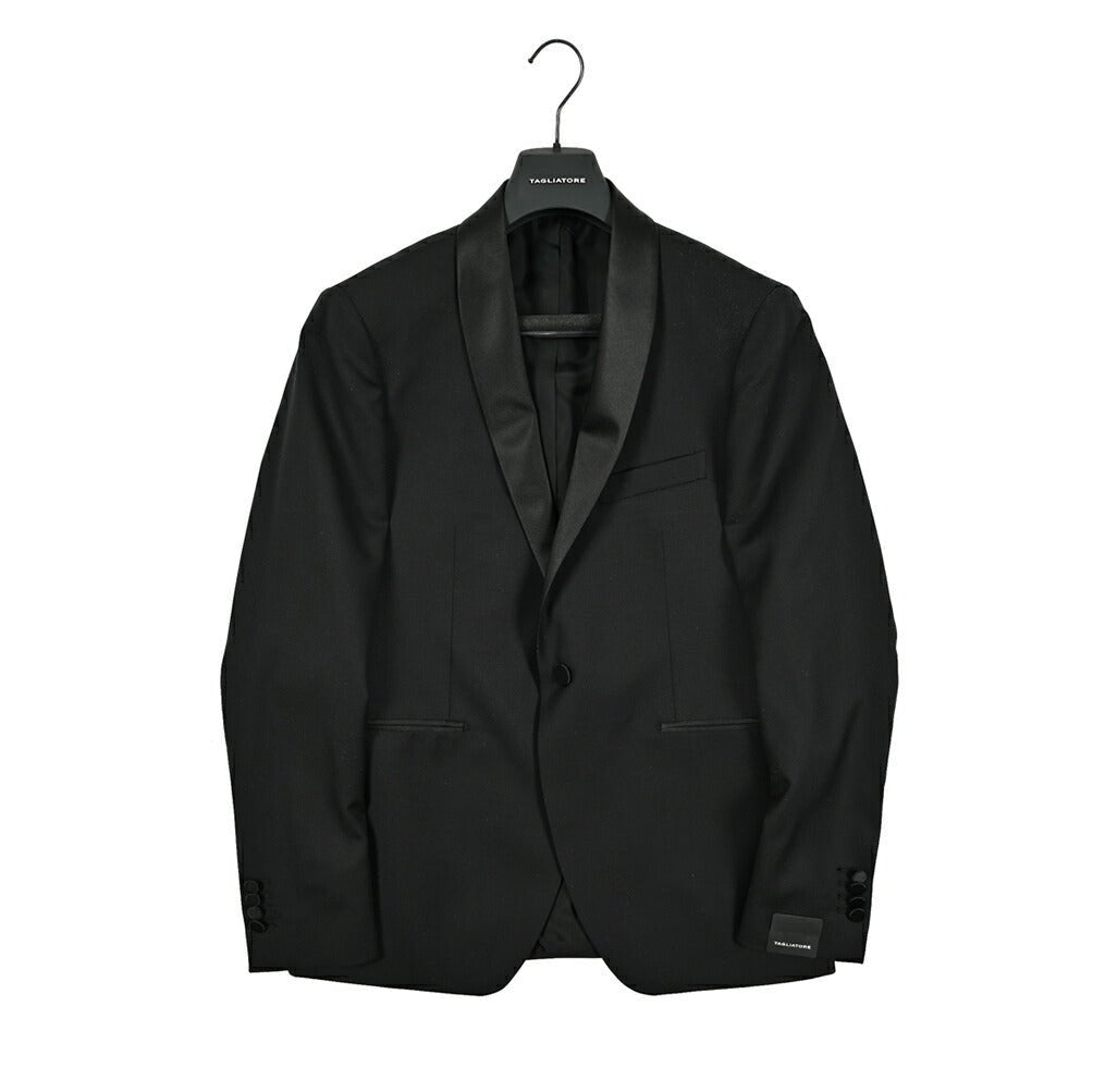 25SS TAGLIATORE ヴァージンウールシルク 1Bシングルタキシードスーツ(3ピース)｜416193｜GUARDAROBA MILANO OFFICIAL STORE