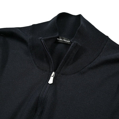 25SS TAGLIATORE シルクコットン スタンドカラージップニットカーディガン｜416329｜GUARDAROBA MILANO OFFICIAL STORE