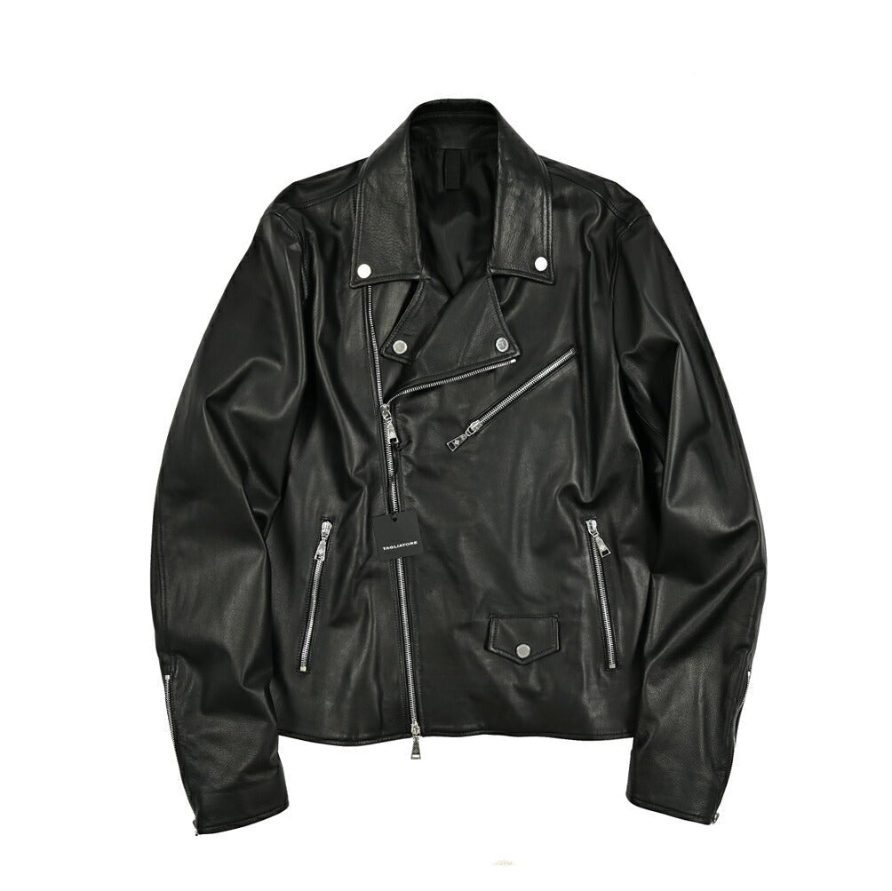 25SS TAGLIATORE ラムレザー ダブルライダースジャケット｜GUARDAROBA MILANO OFFICIAL STORE
