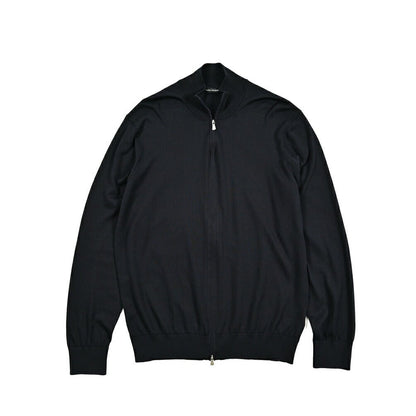 25SS TAGLIATORE シルクコットン スタンドカラージップニットカーディガン｜416329｜GUARDAROBA MILANO OFFICIAL STORE