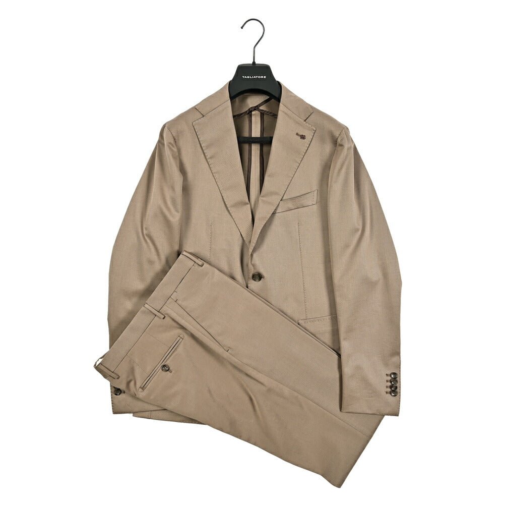 25SS TAGLIATORE ウールコットン 2Bシングルテーラードスーツ｜GUARDAROBA MILANO OFFICIAL STORE