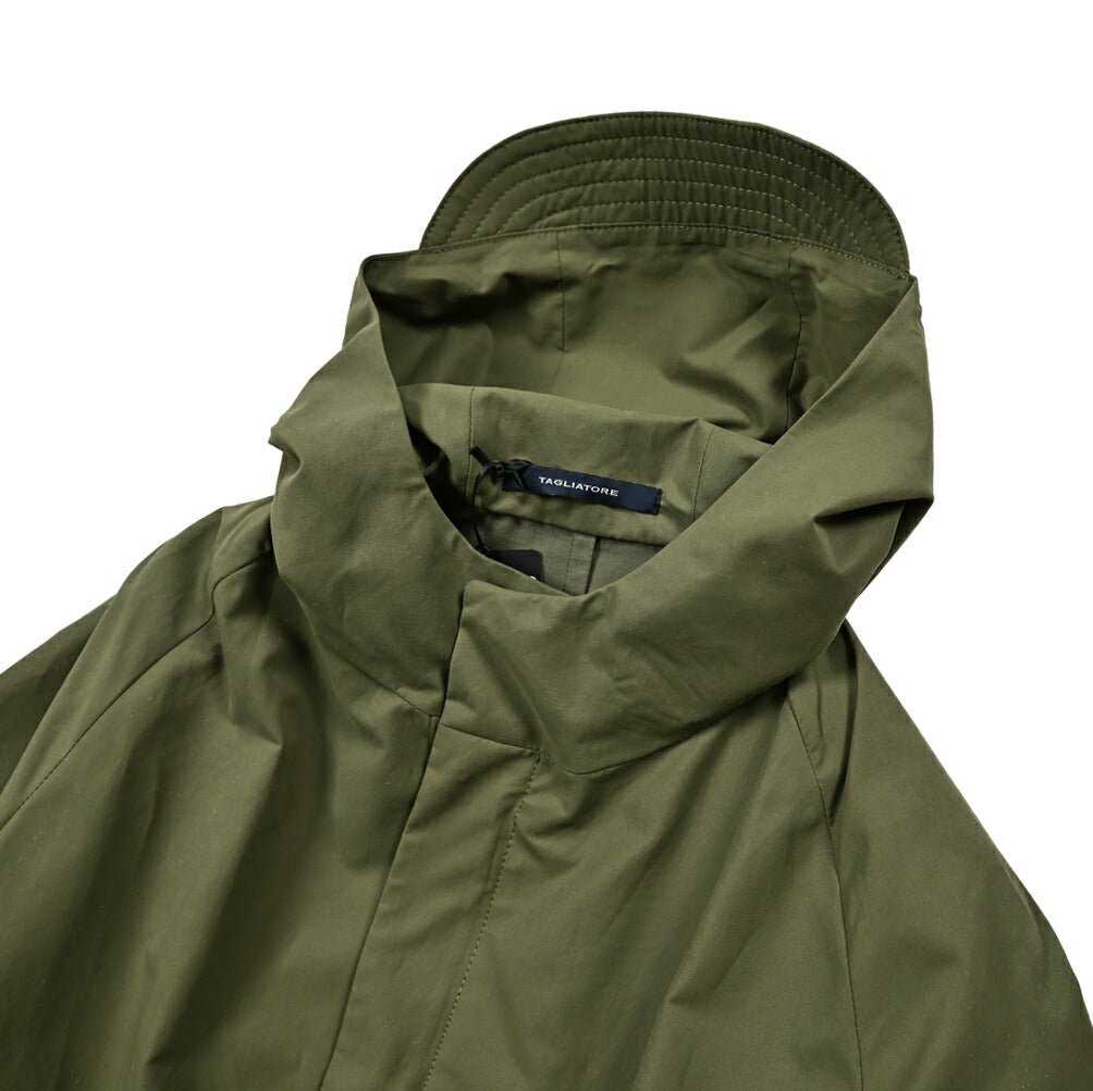 25SS TAGLIATORE コットンナイロン フード付きライトコート｜416191｜GUARDAROBA MILANO OFFICIAL STORE