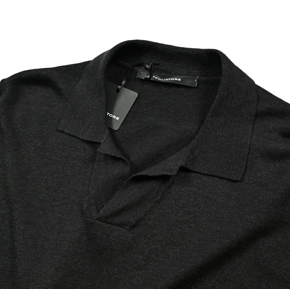 25SS TAGLIATORE リネンコットン 半袖ニットスキッパーポロシャツ｜416324｜GUARDAROBA MILANO OFFICIAL STORE
