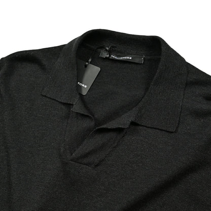 25SS TAGLIATORE リネンコットン 半袖ニットスキッパーポロシャツ｜416324｜GUARDAROBA MILANO OFFICIAL STORE