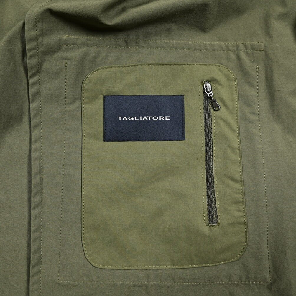 25SS TAGLIATORE コットンナイロン フード付きライトコート｜416191｜GUARDAROBA MILANO OFFICIAL STORE