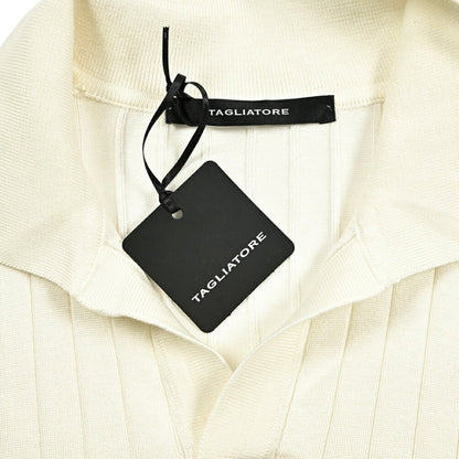 25SS TAGLIATORE シルクコットン 半袖ニットスキッパーポロシャツ｜416409｜GUARDAROBA MILANO OFFICIAL STORE
