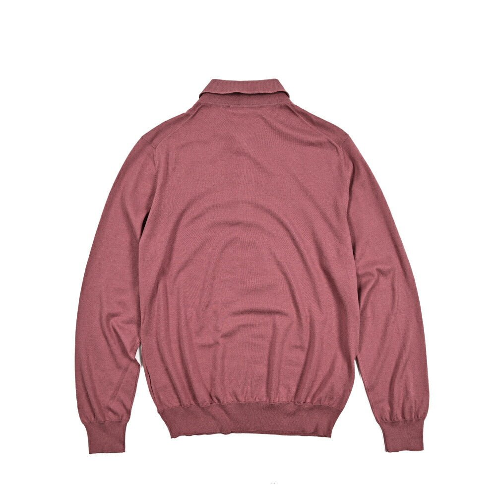 25SS TAGLIATORE シルクコットン 長袖ニットポロシャツ｜GUARDAROBA MILANO OFFICIAL STORE