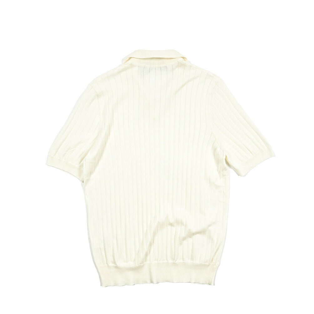 25SS TAGLIATORE シルクコットン 半袖ニットスキッパーポロシャツ｜416409｜GUARDAROBA MILANO OFFICIAL STORE