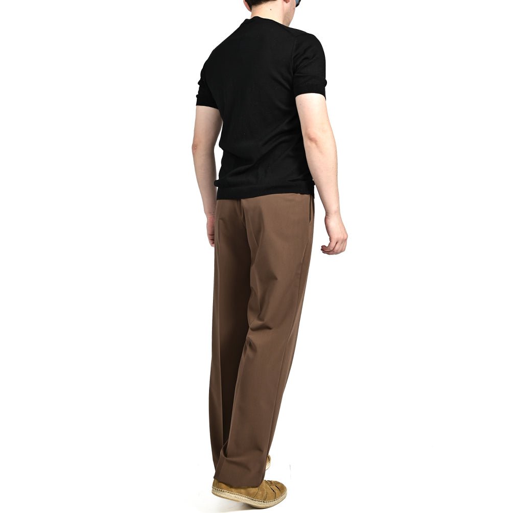 25SS TAGLIATORE ポリエステルビスコース ノータックワイドスラックス / P - NAT04｜416314｜GUARDAROBA MILANO OFFICIAL STORE