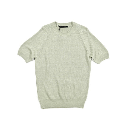 25SS TAGLIATORE リネンコットン 半袖ニットTシャツ｜416326｜GUARDAROBA MILANO OFFICIAL STORE