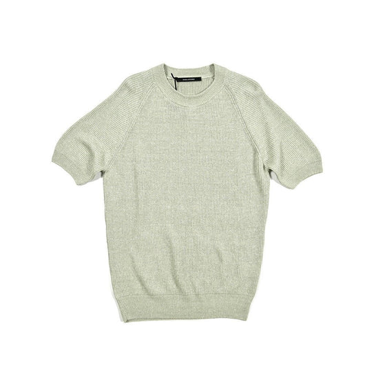 25SS TAGLIATORE リネンコットン 半袖ニットTシャツ｜416326｜GUARDAROBA MILANO OFFICIAL STORE