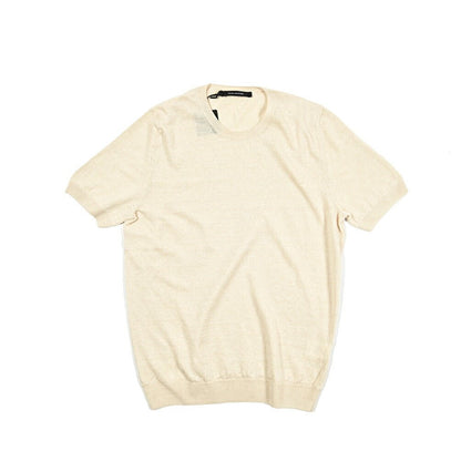 25SS TAGLIATORE リネンコットン 半袖ニットTシャツ｜416403｜GUARDAROBA MILANO OFFICIAL STORE